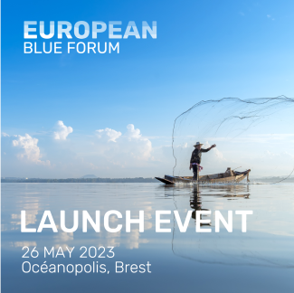 imagen de pescador evento de lanzamiento del european blue forum