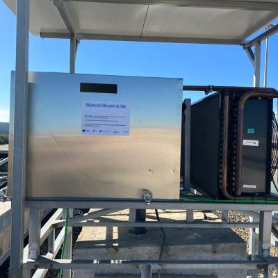Equipos instalación azotea maquina de hielo