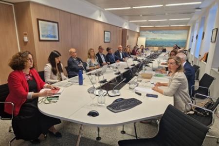 Reunión en la Secretaría General de Pesca para la presentación de proyectos de economía azul