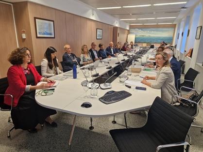 Reunión en la Secretaría General de Pesca para la presentación de proyectos de economía azul