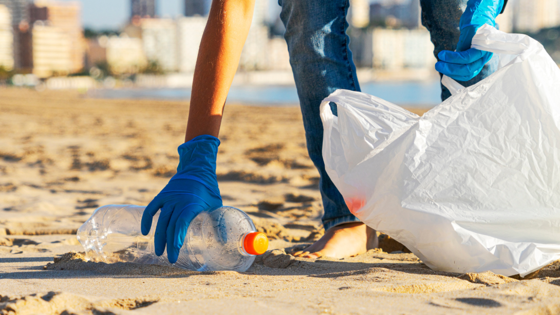 Basura en la playa