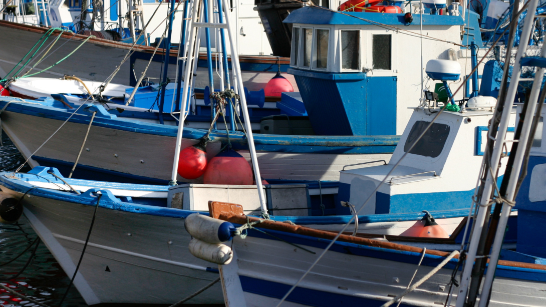 Barcos de pesca en Andalucía